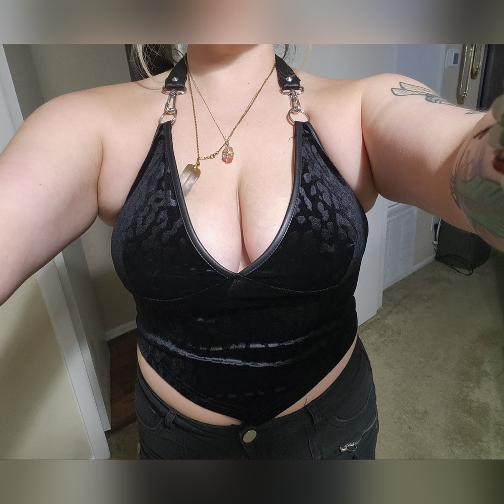 Goth Halter Top - Picture 3 of 3